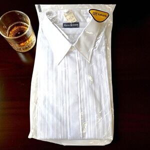 Vintage NOS Pierre Cardin White Dress Shirt – Size 16½ x 34/35 – Chest 50"
